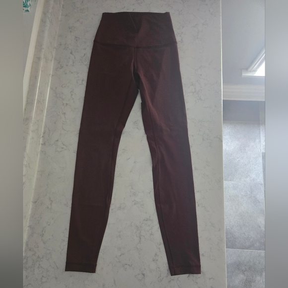 lululemon athletica Pants - lululemon athletica High-Waist Leggings in Deep Wine